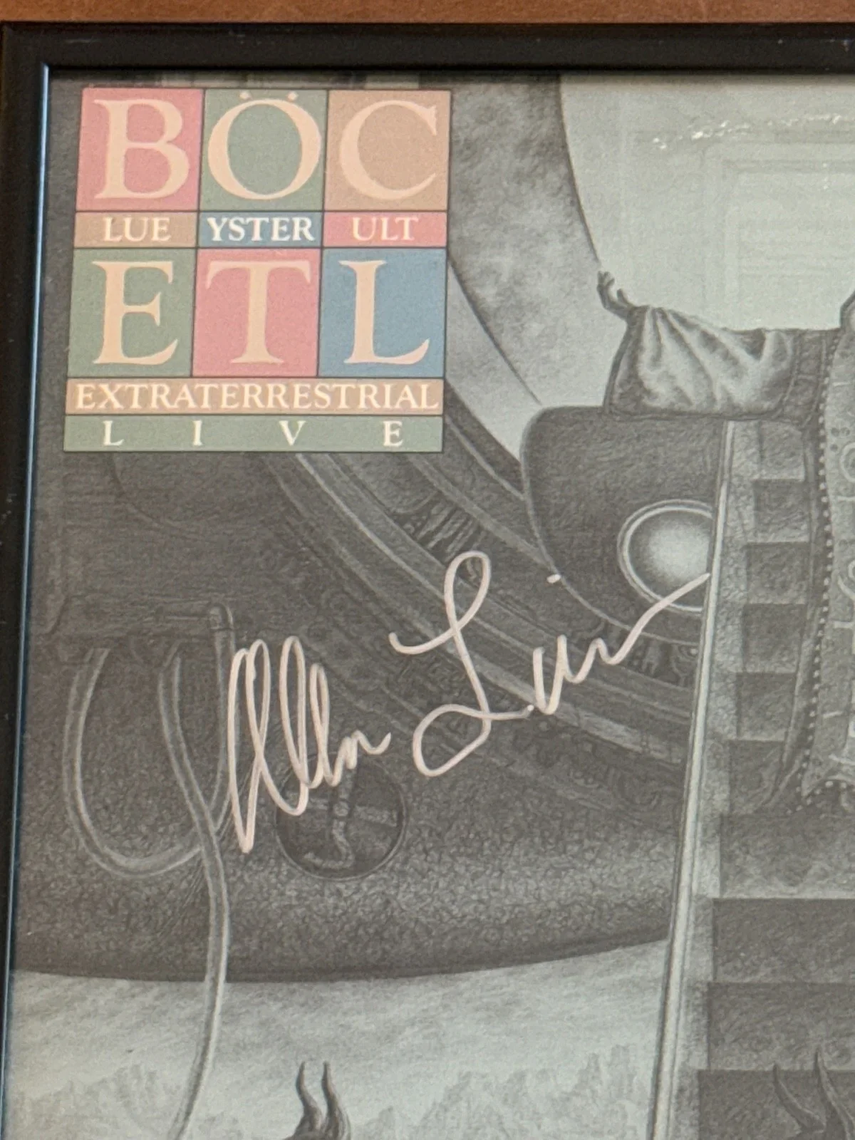 Blue Oyster Cult signed Extraterrestrial Live Album Allen Lanier, Bloom & Buck), изображение 2