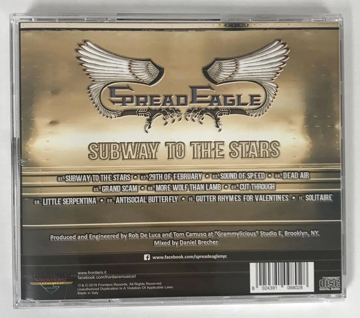 Spread Eagle Band Signed Autographed "Subway to the Stars" Music CD Compact Disc, image 3