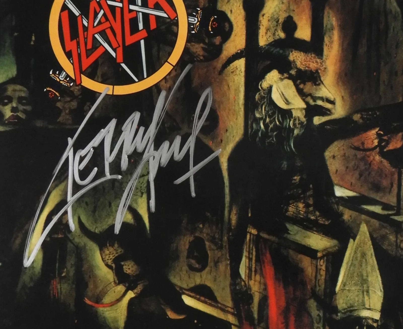 Slayer Kerry King Signed Autograph Album Record Vinyl Reign In Blood, изображение 2