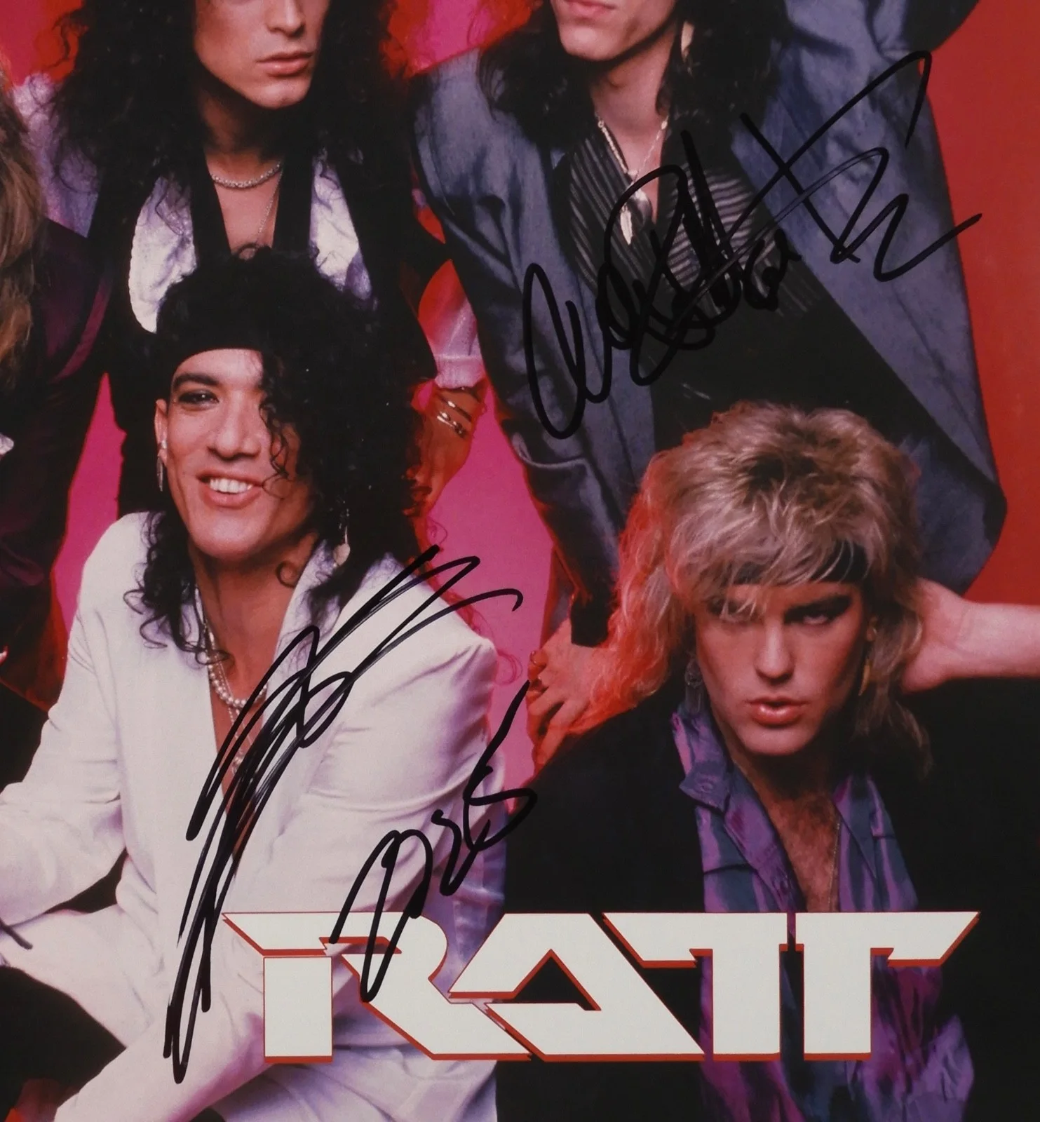 Stephen Pearcy Ratt JSA Signed Autograph Album Record Vinyl Warren DeMartini, image 2