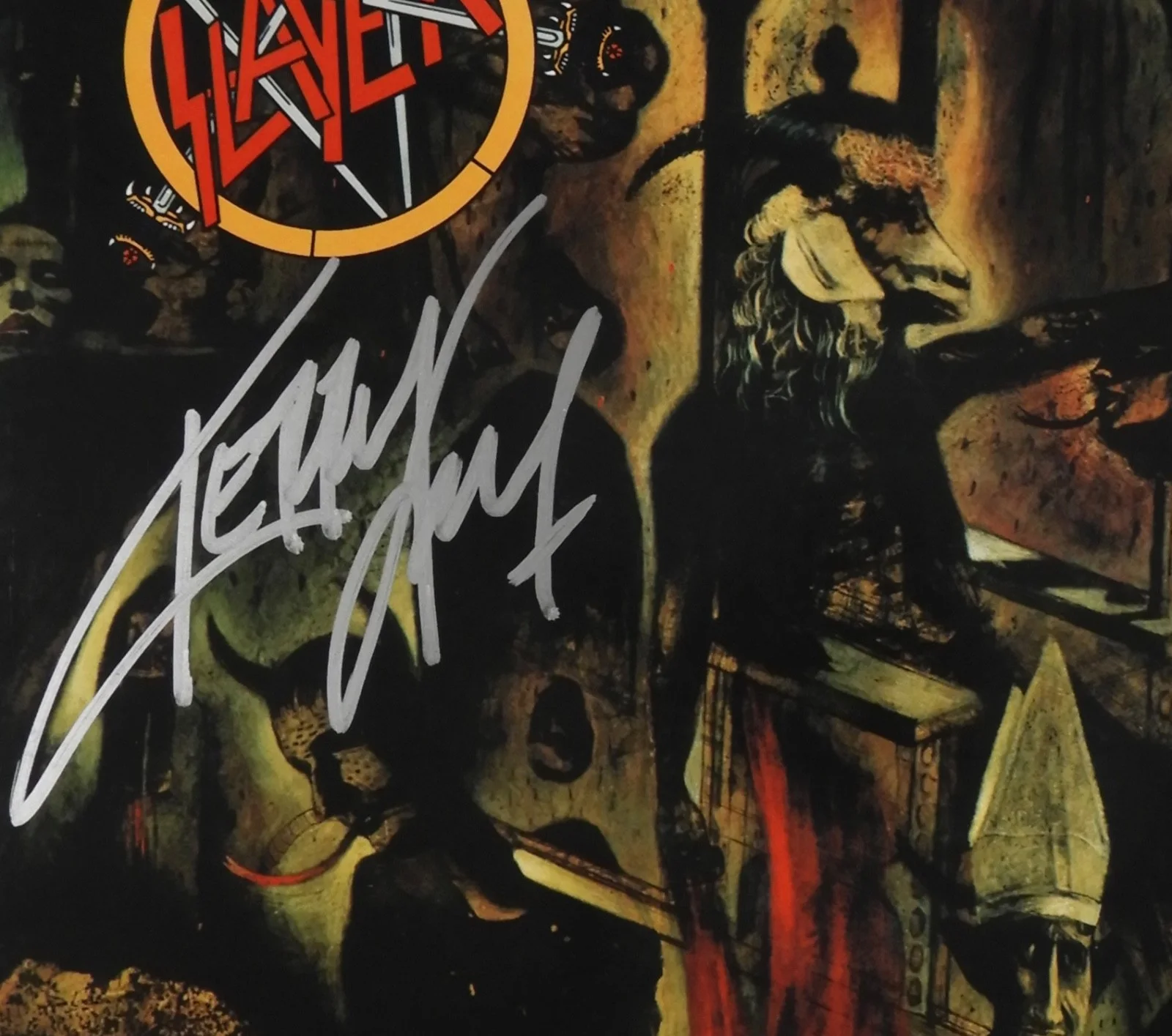 Slayer Kerry King Signed Autograph Album Record Vinyl Reign In Blood, изображение 2