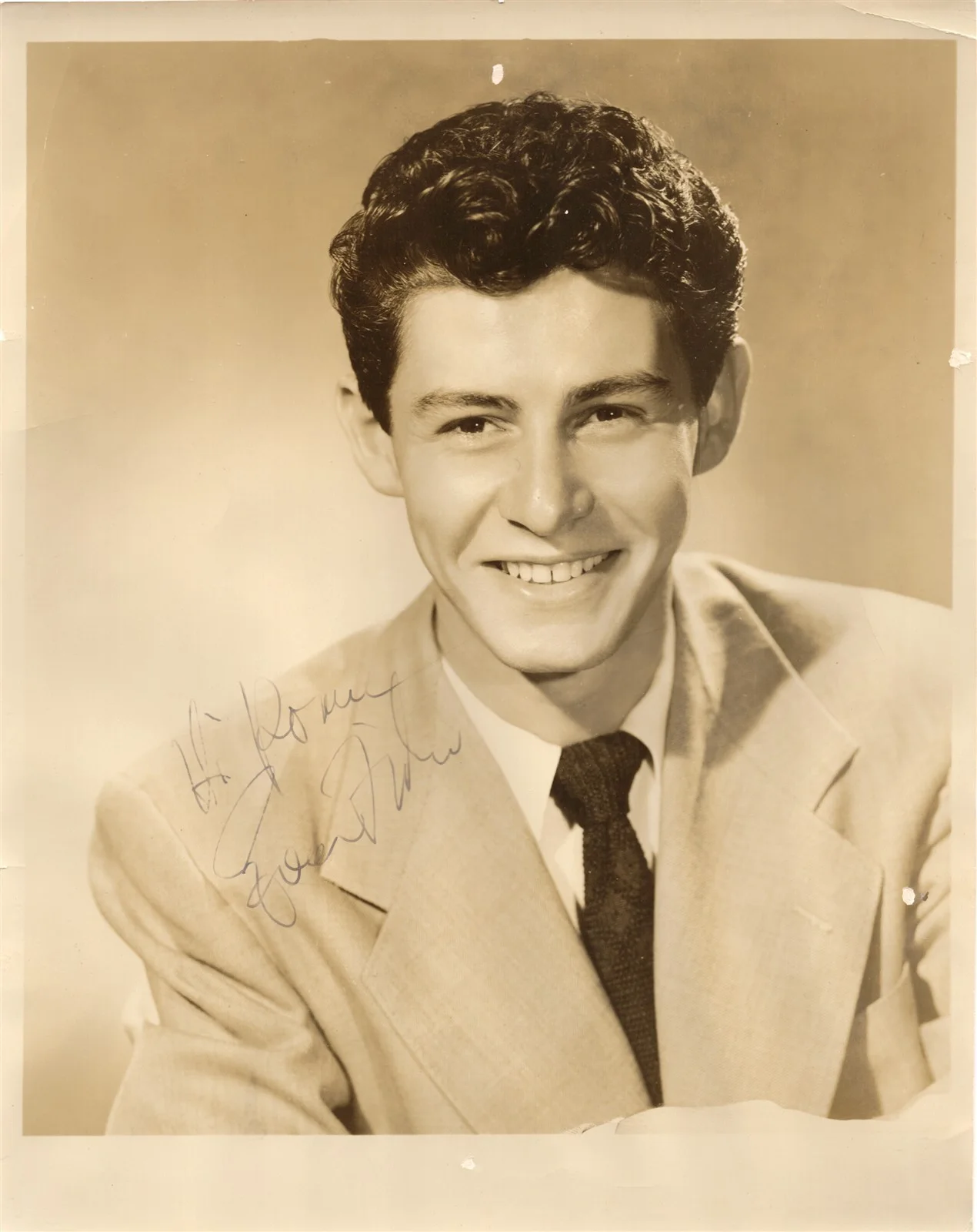 Eddie Fisher — EDDIE FISHER Autographed 8x10 Photo PSA/DNA American Actor & Singer