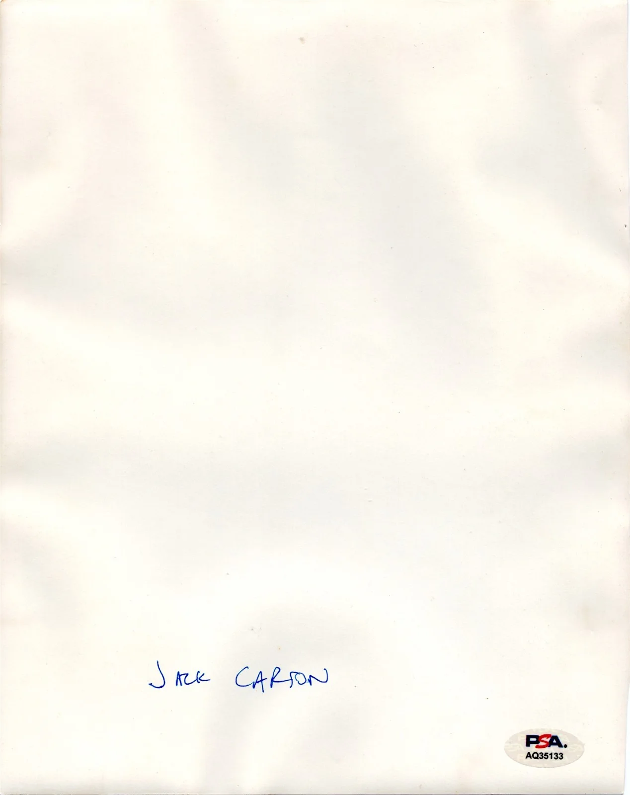 Jack Carson — JACK CARSON Autographed 8x10 Photo PSA/DNA Actor Cat On A Hot Tin Roof, image 2