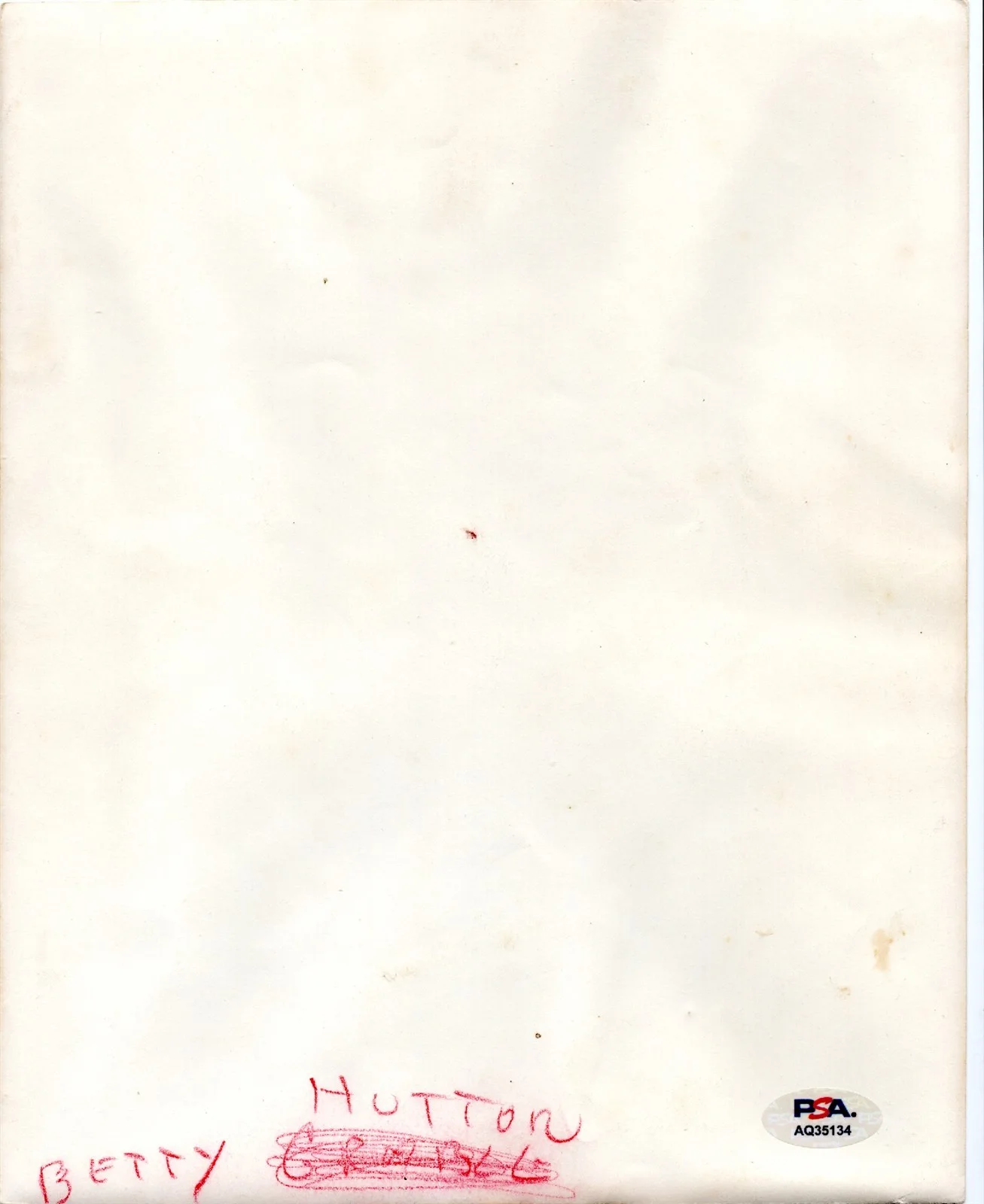 Betty Hutton — BETTY HUTTON Autographed 8x10 Photo PSA/DNA American Actress, image 2