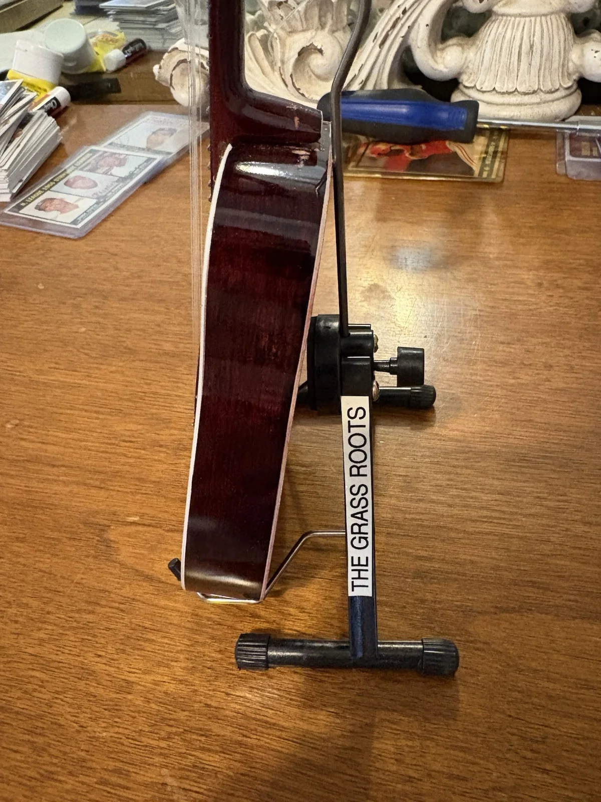 The Grass Roots Signed Mini Guitar, image 3