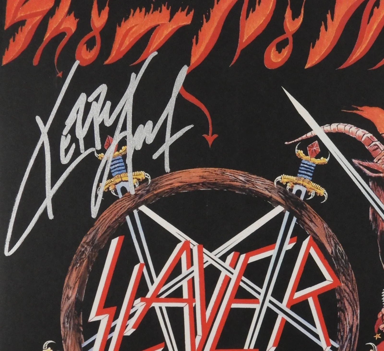 Slayer Kerry King Signed Autograph Album Record Vinyl Show No Mercy, изображение 2