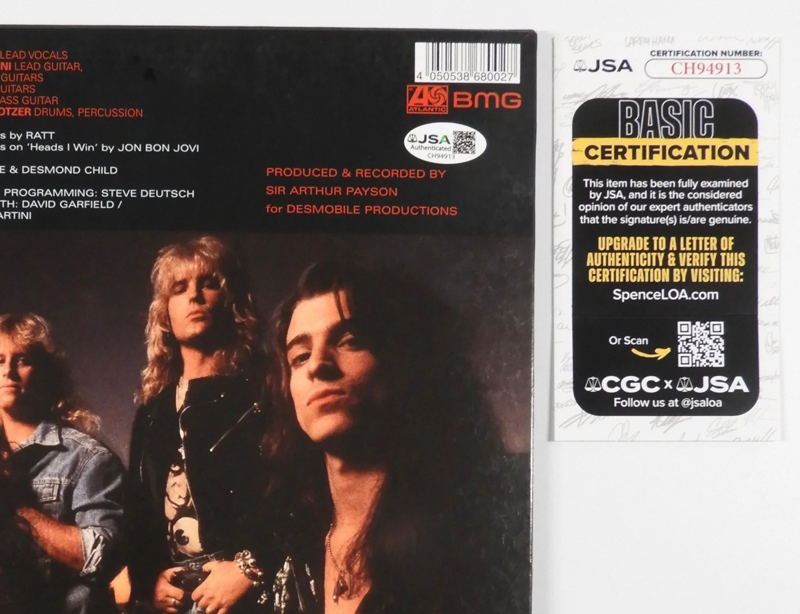Stephen Pearcy Ratt JSA Signed Autograph Album Record Vinyl Warren DeMartini, image 4