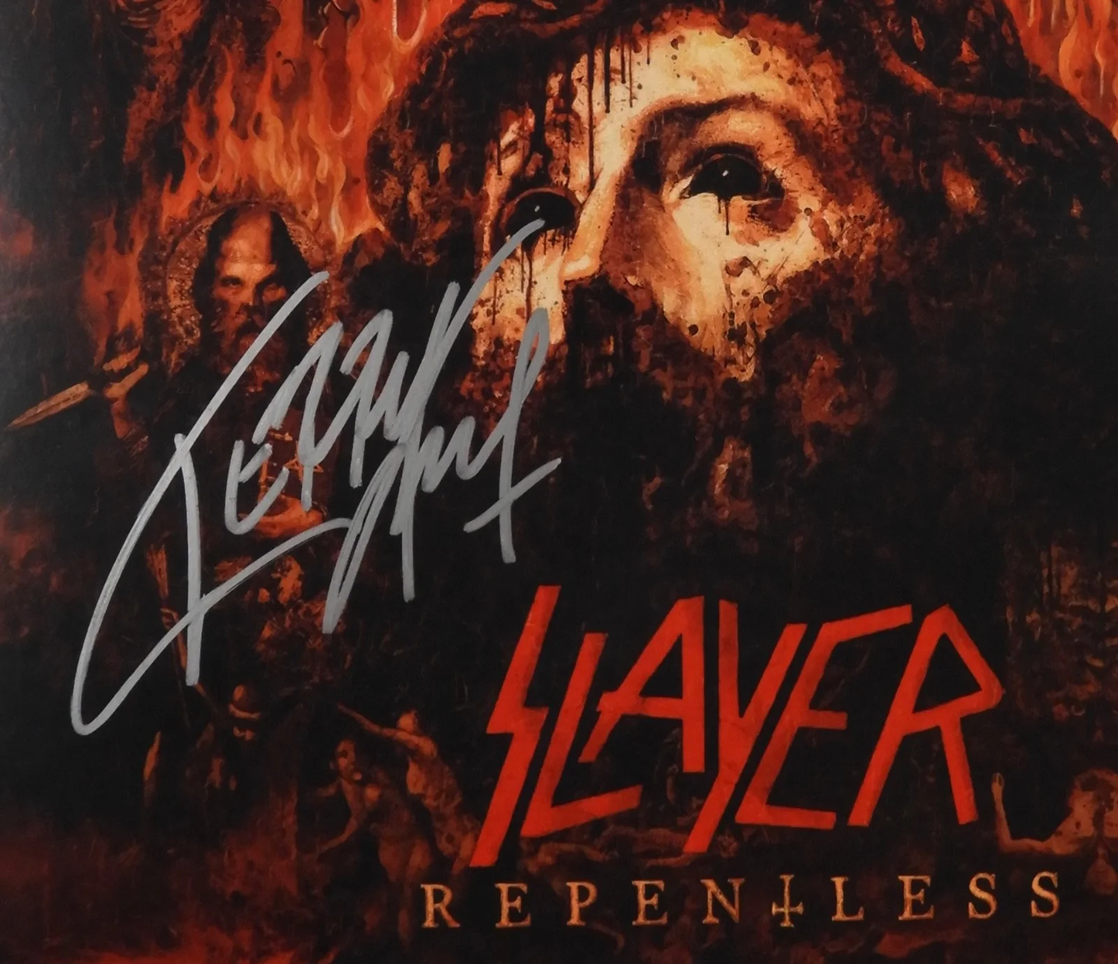 Slayer Kerry King Signed Autograph Album Record Vinyl Repentless, image 2