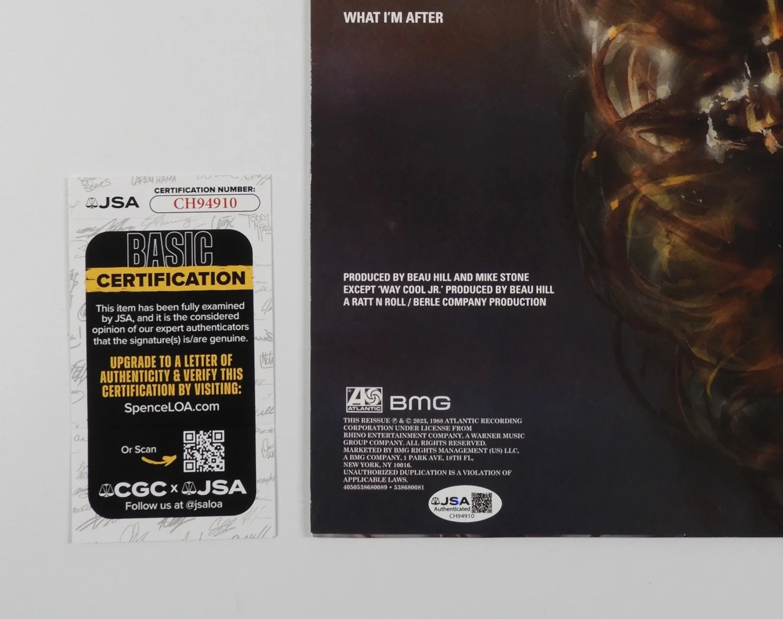 Stephen Pearcy Ratt JSA Signed Autograph Album Record Vinyl Warren DeMartini, image 4