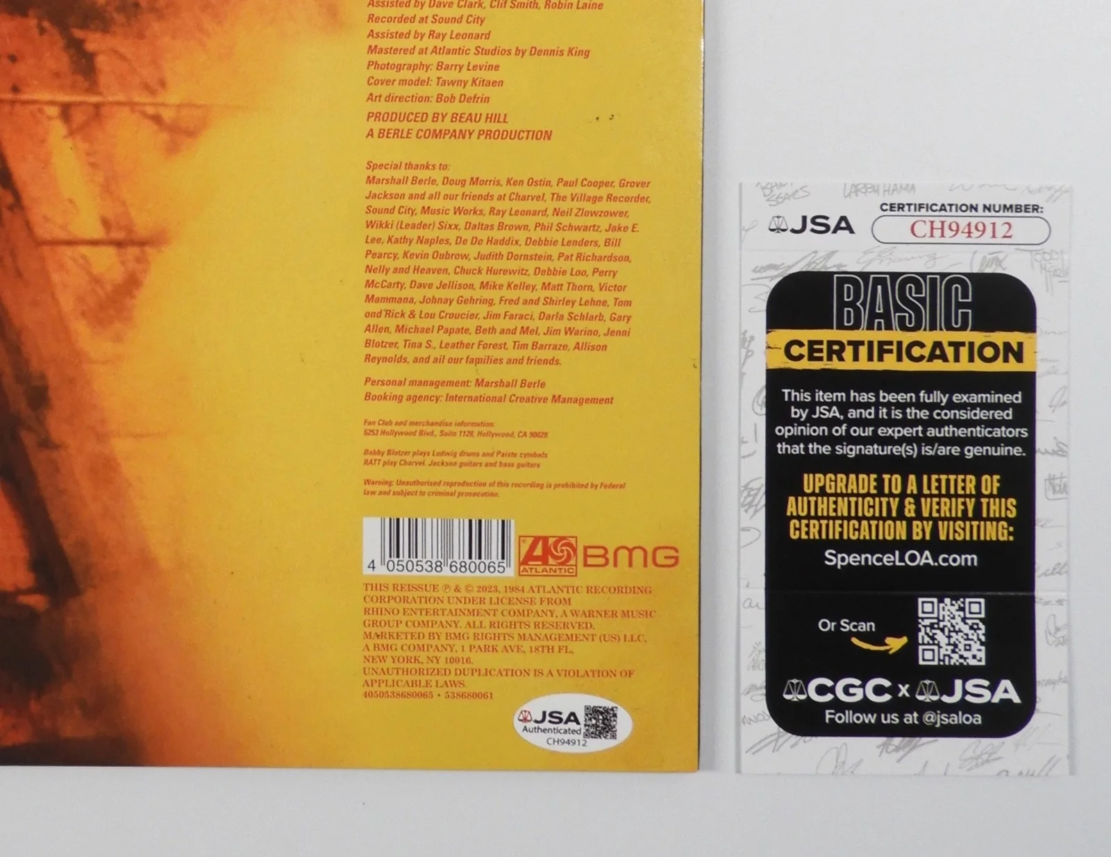 Stephen Pearcy Ratt JSA Signed Autograph Album Record Vinyl Warren DeMartini, image 4