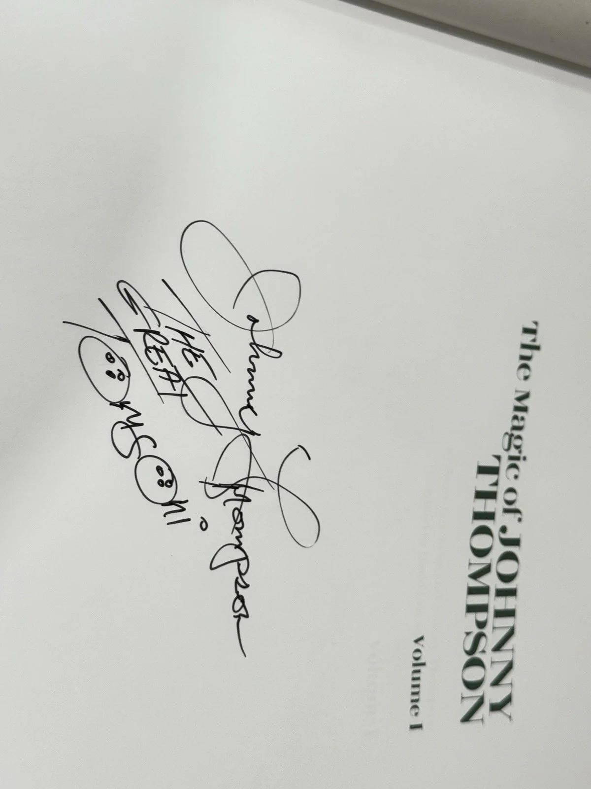 Signed, First edition, The Magic Of Johnny Thomson., image 5