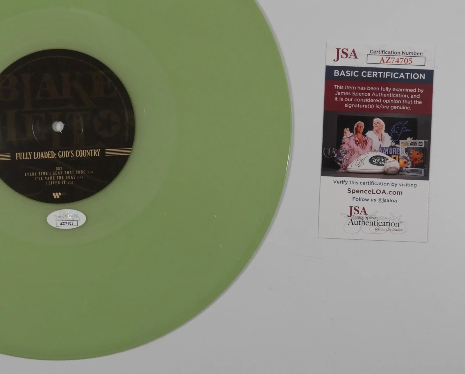 Blake Shelton JSA Signed Autograph Album Record Fully Loaded God's Country, image 3