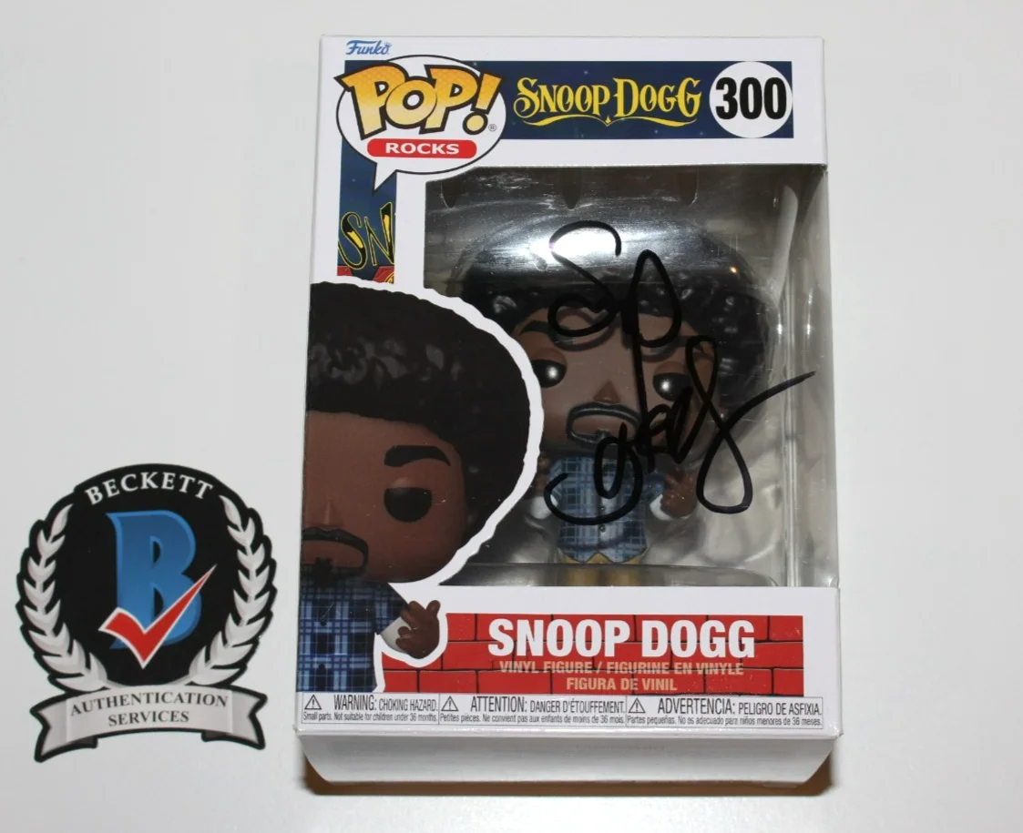 SNOOP DOGGY DOGG SIGNED FUNKO POP TOY FIGURE 300 BECKETT COA DOGGYSTYLE ALBUM, изображение 3