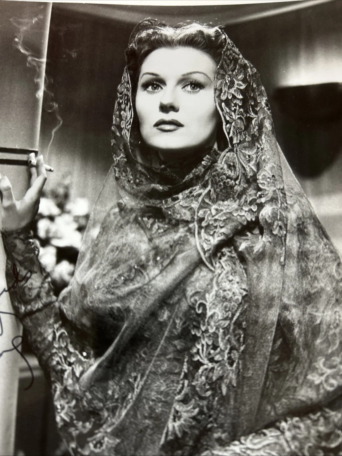 Rhonda Fleming — RHONDA FLEMING sexy Hollywood 8x10 glamour photo SIGNED w/COA, изображение 3