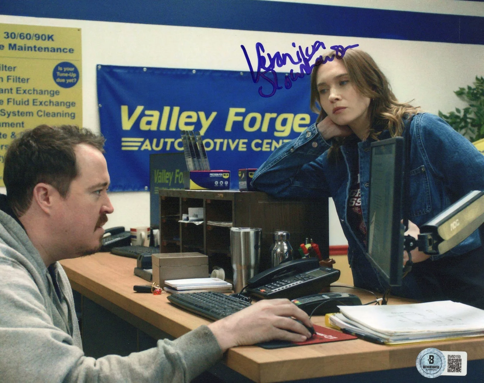 VERONICA SLOWIKOWSKA SIGNED 'TIRES' 8x10 PHOTO 2 ACTRESS BECKETT BAS COA, image 2