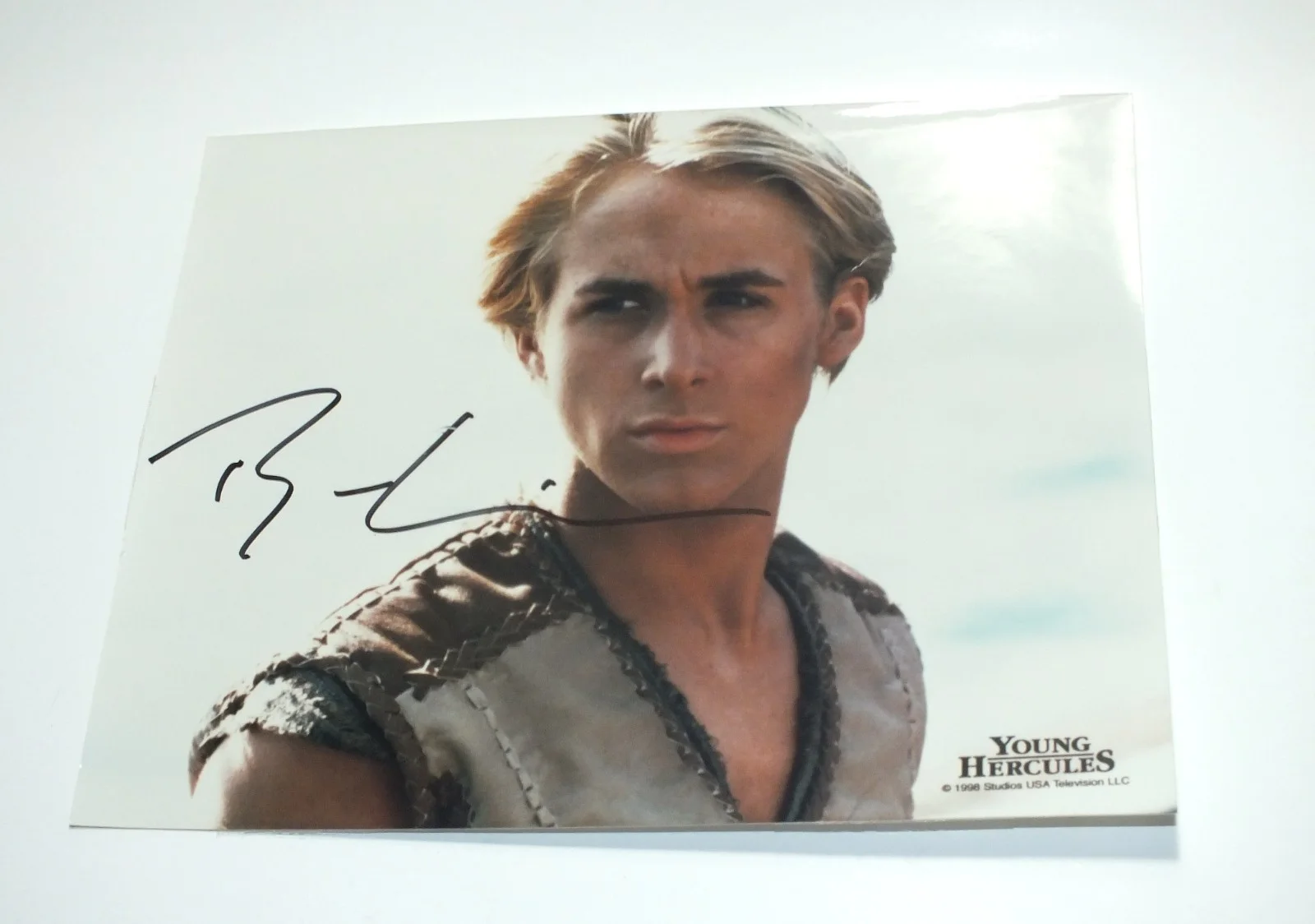 Ryan Gosling — Young Hercules Color Photo Ryan Gosling Autograph 1998 Television TV Signature, изображение 4