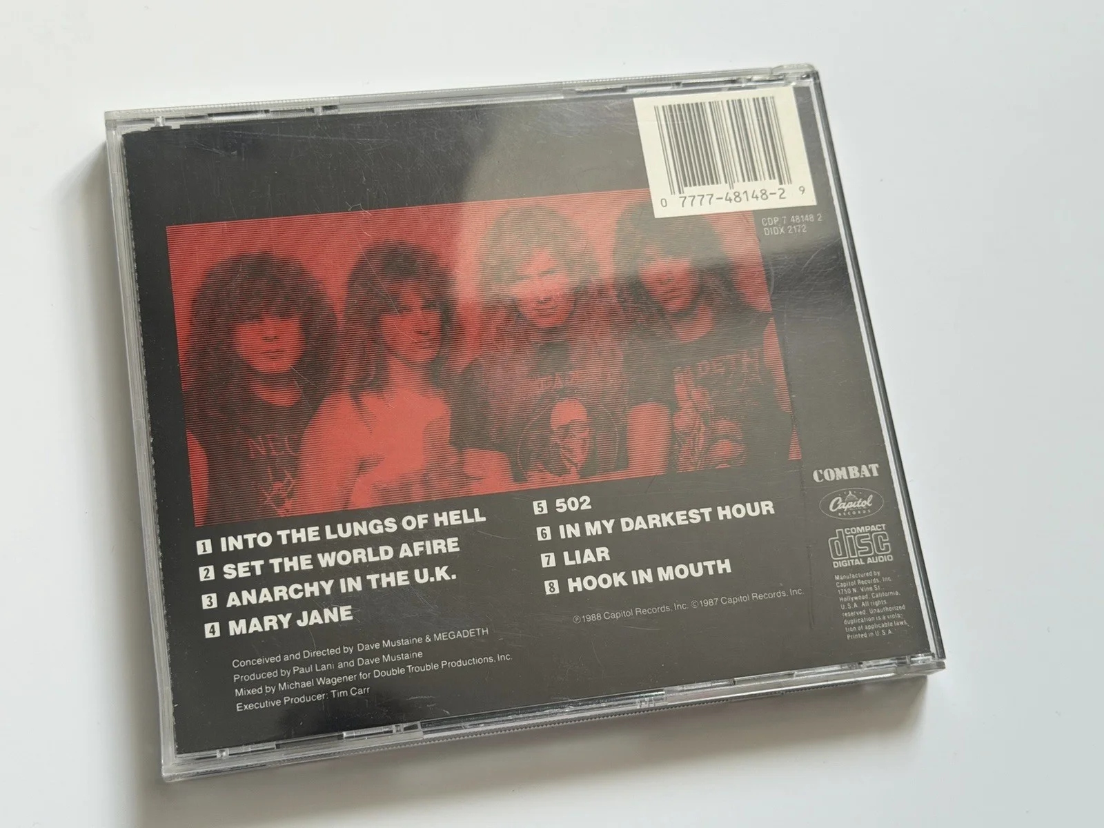 Megadeth SIGNED CD **RUST IN PEACE LINEUP** FULLY AUTOGRAPHED So Far So Good CD, image 4