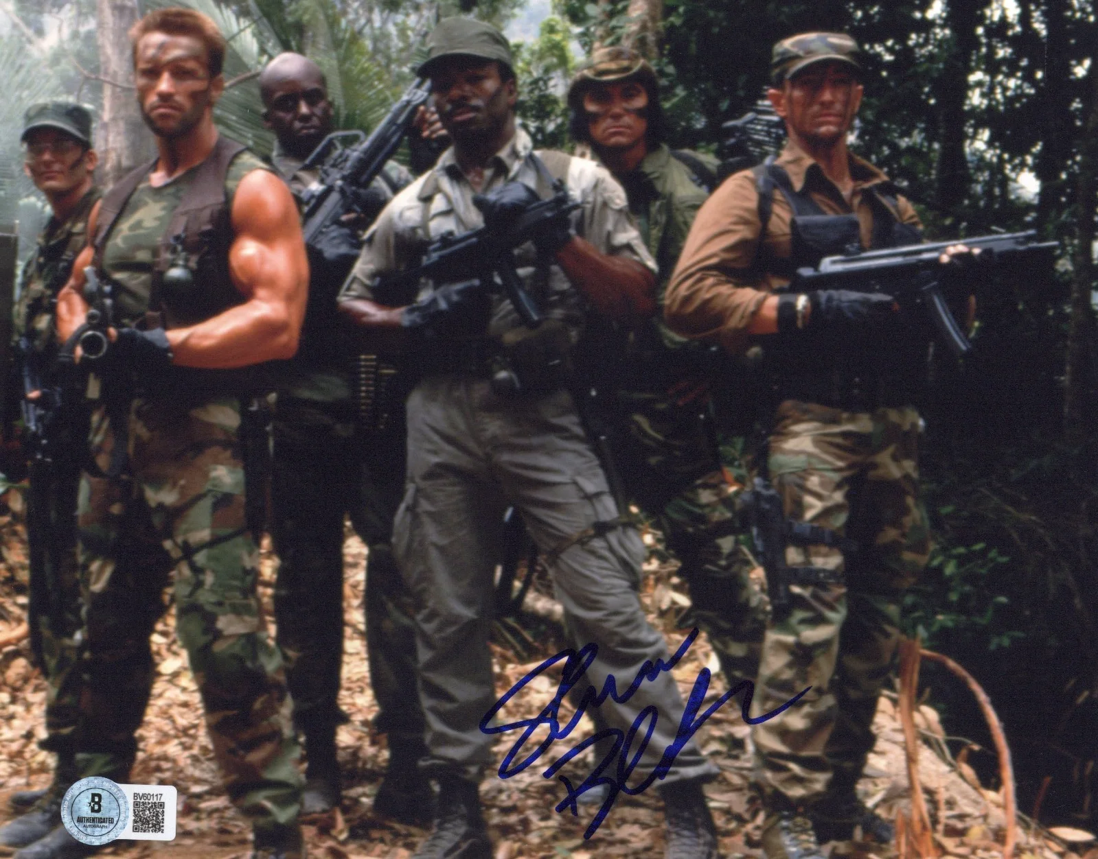 Shane Black — Shane Black Signed 'Predator' Hawkins 8x10 Movie Photo 6 BAS Beckett COA, image 2