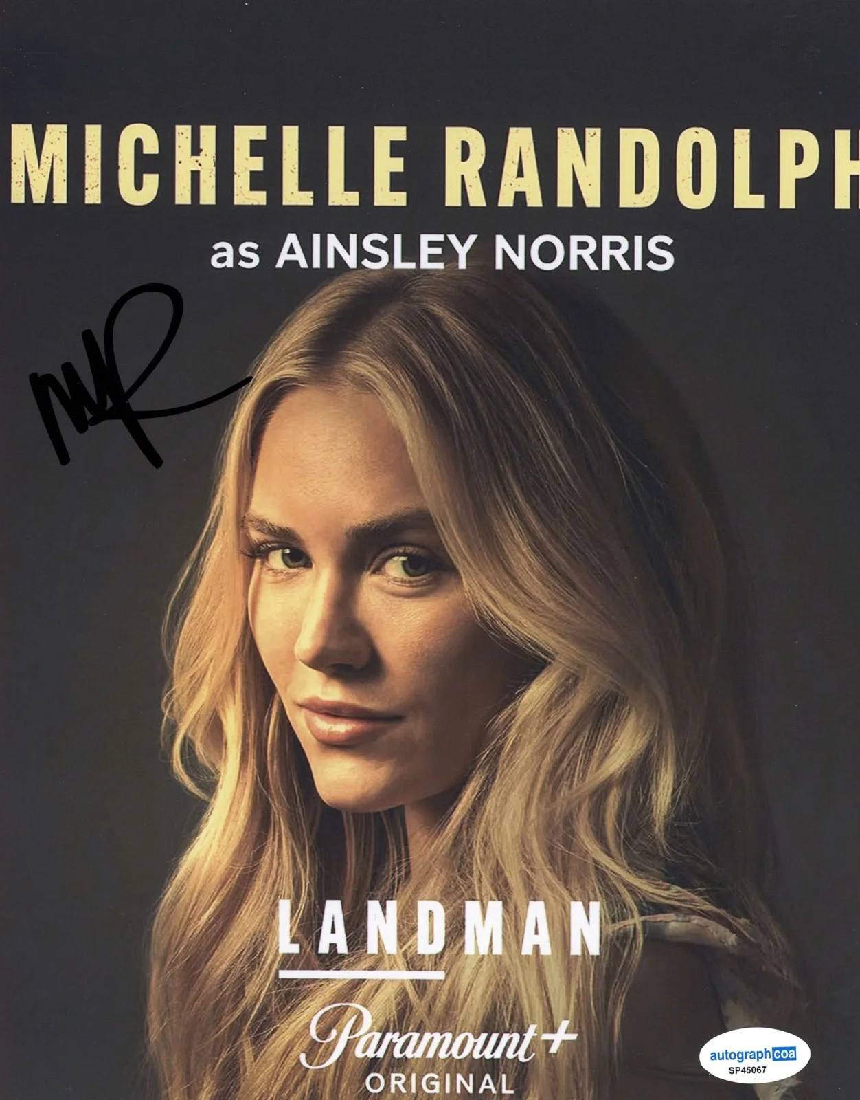 Michelle Randolph — Michelle Randolph signed "LANDMAN" 8x10 Photo EXCT PROOF a Hot SEXY Ainsley ACOA, изображение 4