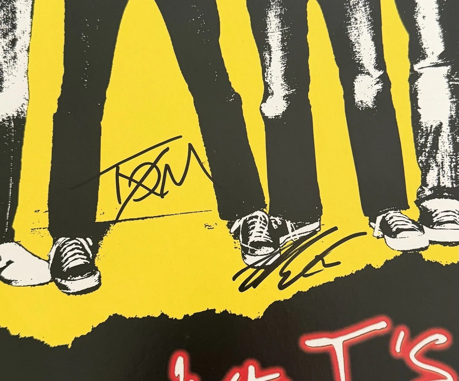 PLAIN WHITE T’S SIGNED ALL THAT WE NEEDED VINYL TOM HIGGENSON & MIKE w/JSA COA!, image 2