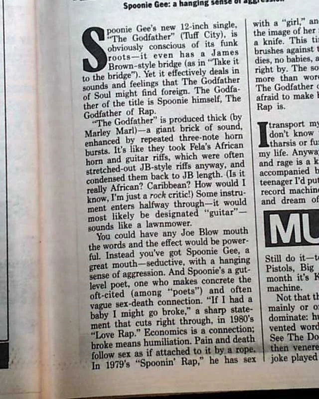 NEW SCHOOL HIP HOP Rappers Spoonie Gee Kool Moe Dee Scott La Rock 1987 Editorial, image 2