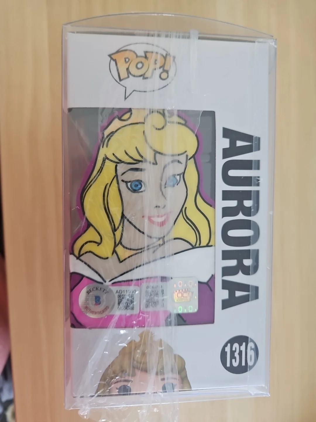 jennifer hale — Jennifer Hale Signed Funko POP Disney 100 1316 Aurora Signed & Tone OCCM COA, image 3