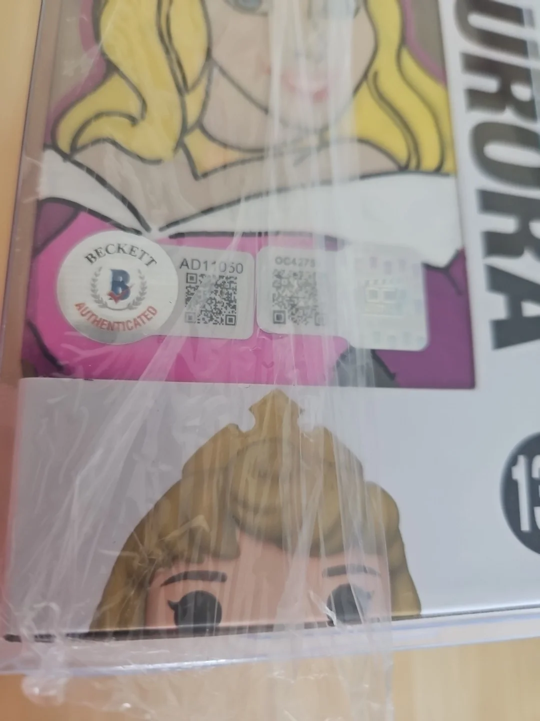 jennifer hale — Jennifer Hale Signed Funko POP Disney 100 1316 Aurora Signed & Tone OCCM COA, image 4
