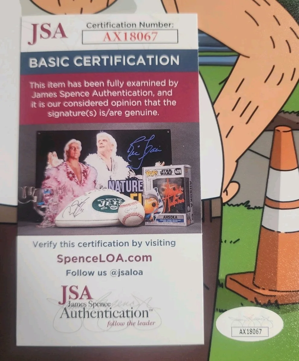 H Jon Benjamin — H Jon Benjamin Signed 11x14 Bob's Burgers Photo JSA AX18067, изображение 2