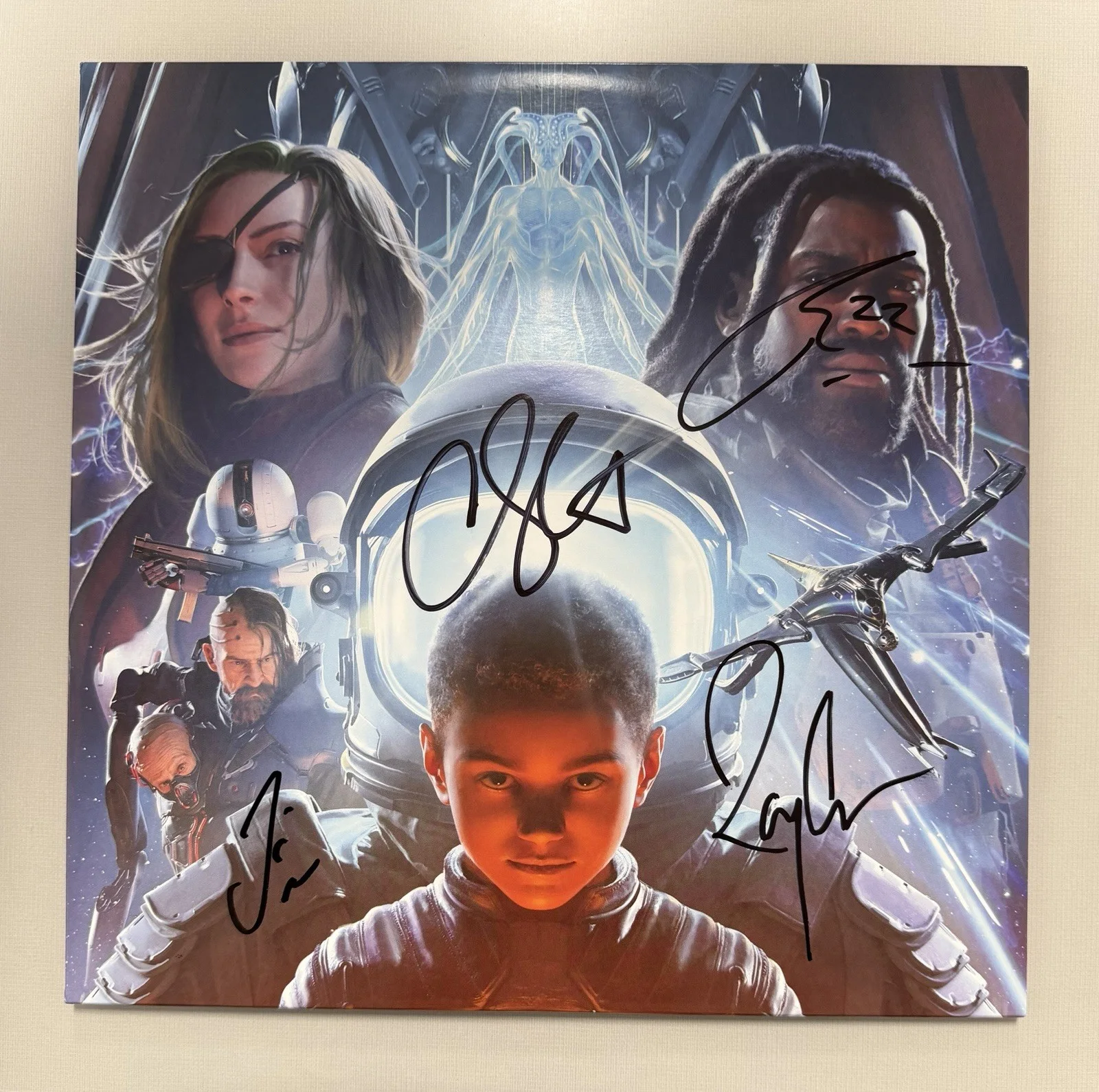 COHEED & CAMBRIA Signed Vinyl Autographed Vaxis II Auto LP Record, image 2