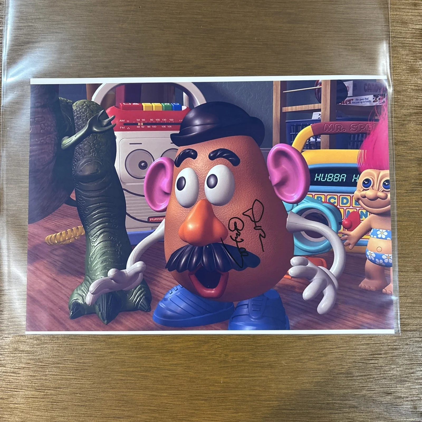 DON RICKLES — Don Rickles Signed Mr Potato head Photo!! Toy Story