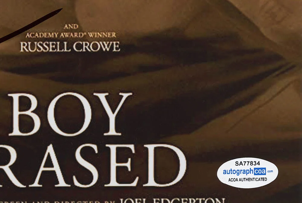 JOEL EDGERTON — Joel Edgerton signed "BOY ERASED" 8x10 Photo a TRAIN DREAMS Autographed ACOA COA, изображение 5