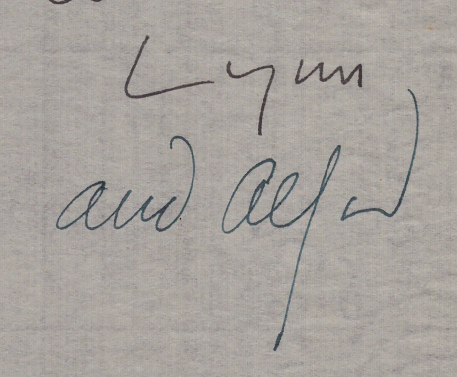 Lynn Fontanne, Alfred Lunt — LYNN FONTANNE - TYPED LETTER SIGNED 11/08/1949 CO-SIGNED BY: ALFRED LUNT, image 2
