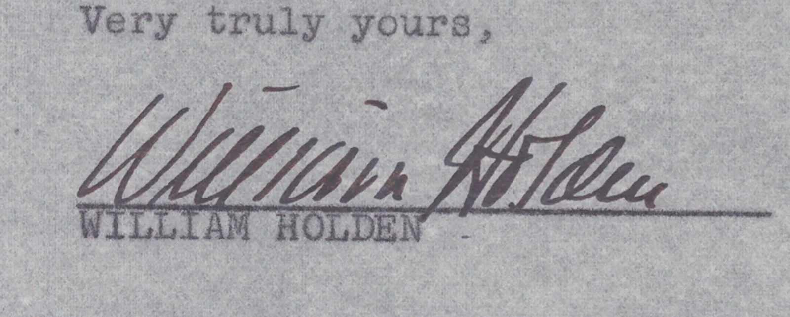 William Holden — WILLIAM HOLDEN - TYPED LETTER SIGNED 04/14/1955, image 2