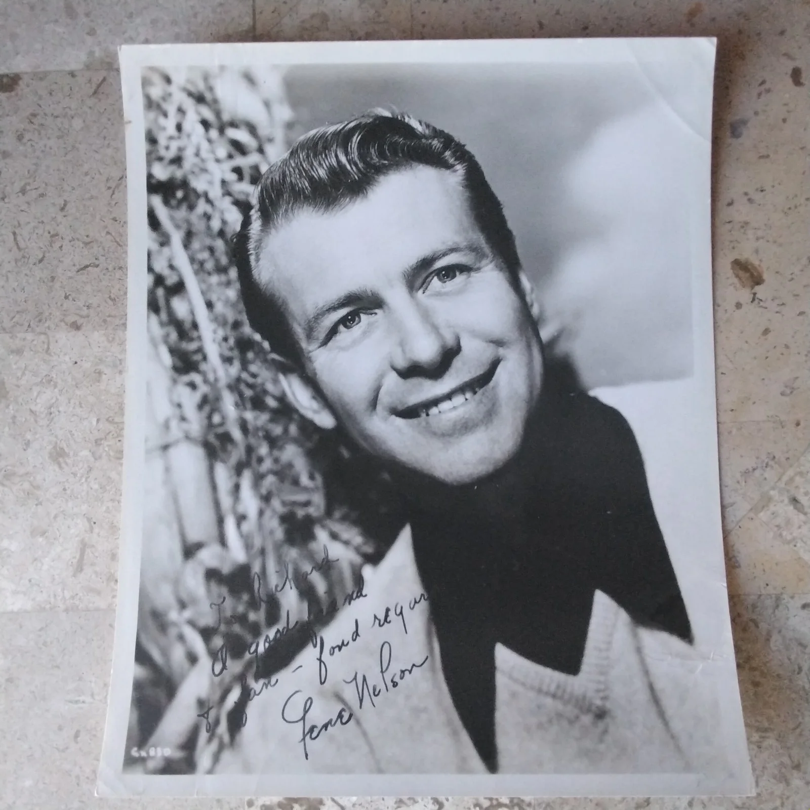 Gene Nelson SIGNED Photo Movie Actor Dancer Oklahoma Tea for Two Rosie O'Grady, изображение 2