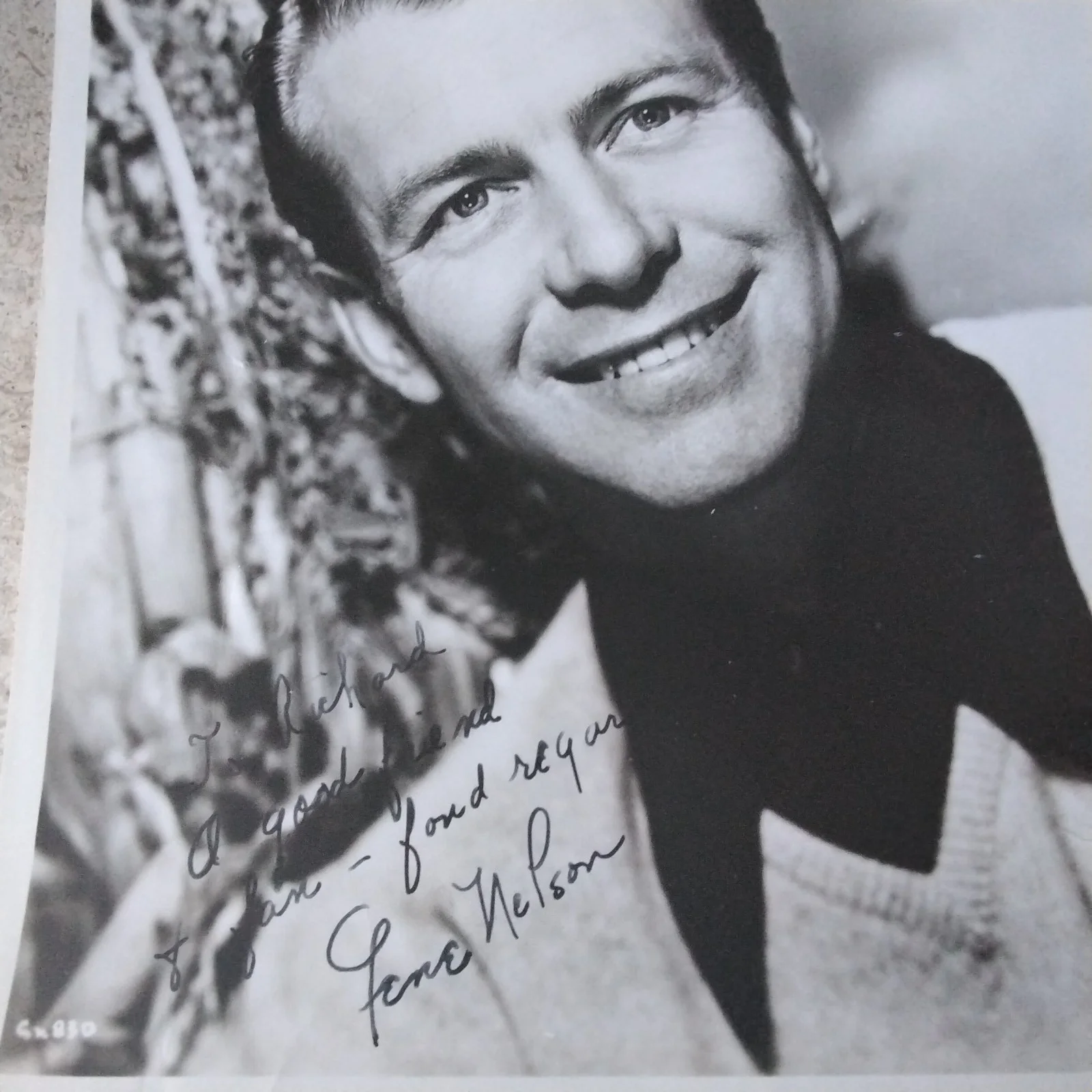 Gene Nelson SIGNED Photo Movie Actor Dancer Oklahoma Tea for Two Rosie O'Grady, изображение 3