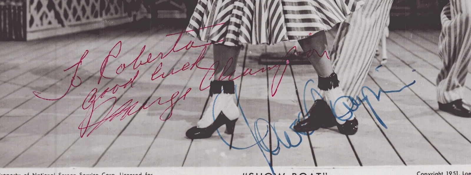 Marge Champion, Gower Champion — SHOW BOAT MOVIE CAST - INSCRIBED PHOTOGRAPH SIGNED WITH CO-SIGNERS, изображение 2