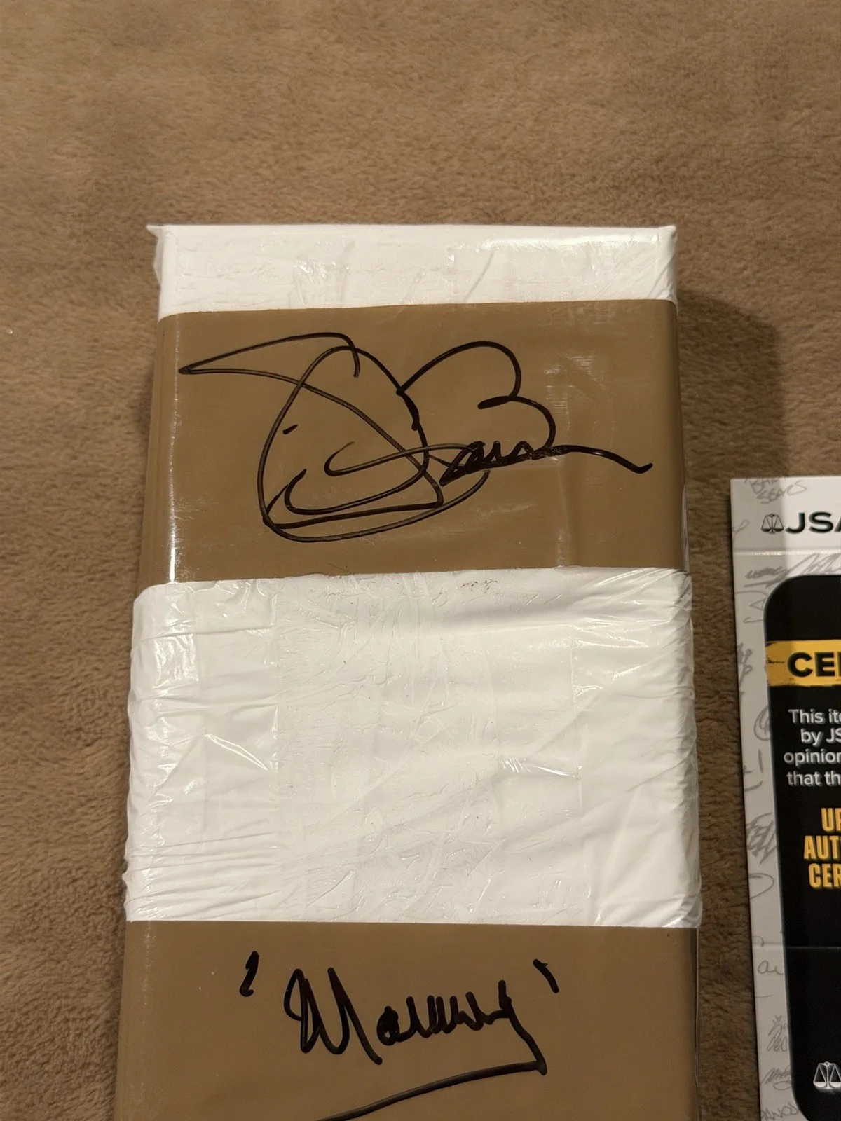 Steven Bauer Signed Fake Brick Of Cocaine Scarface Manny JSA COA Autograph, изображение 2