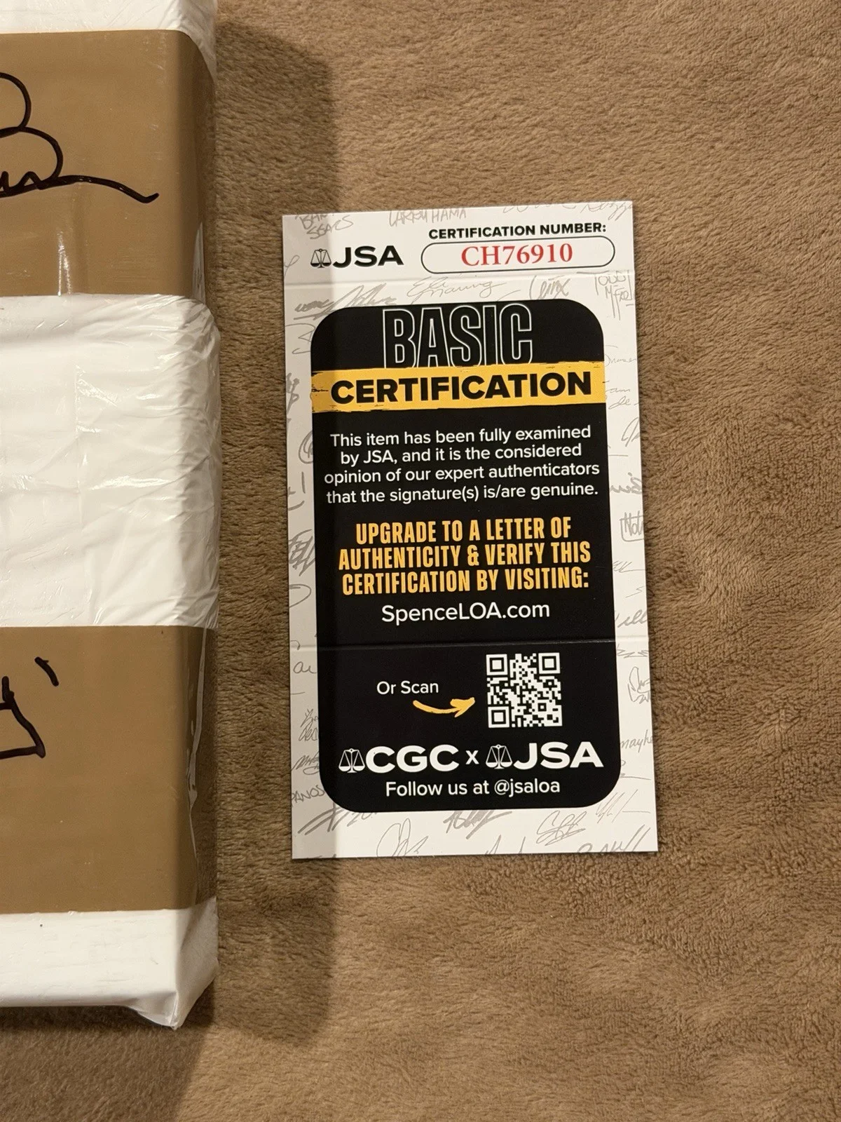 Steven Bauer Signed Fake Brick Of Cocaine Scarface Manny JSA COA Autograph, изображение 4
