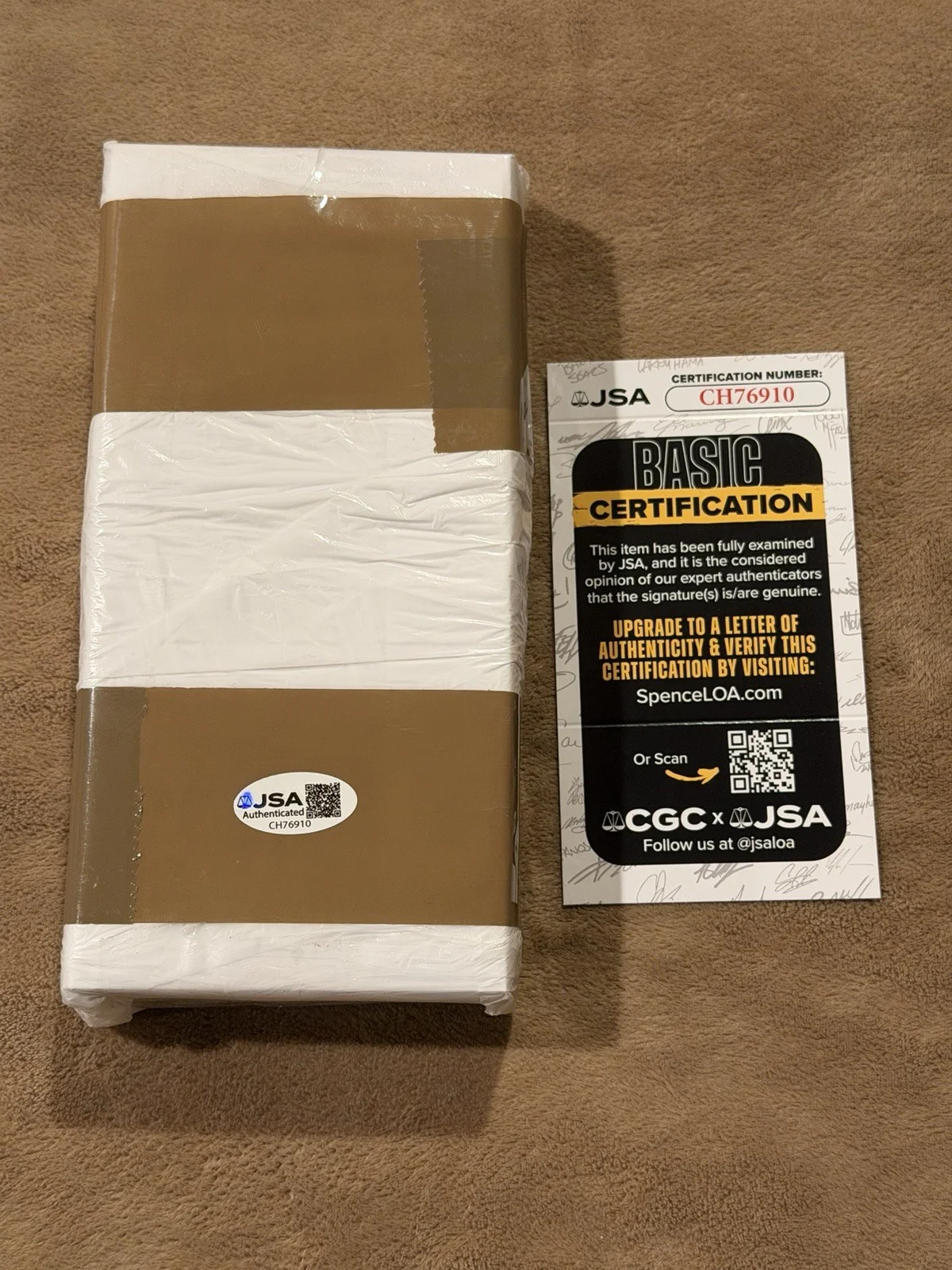 Steven Bauer Signed Fake Brick Of Cocaine Scarface Manny JSA COA Autograph, изображение 5