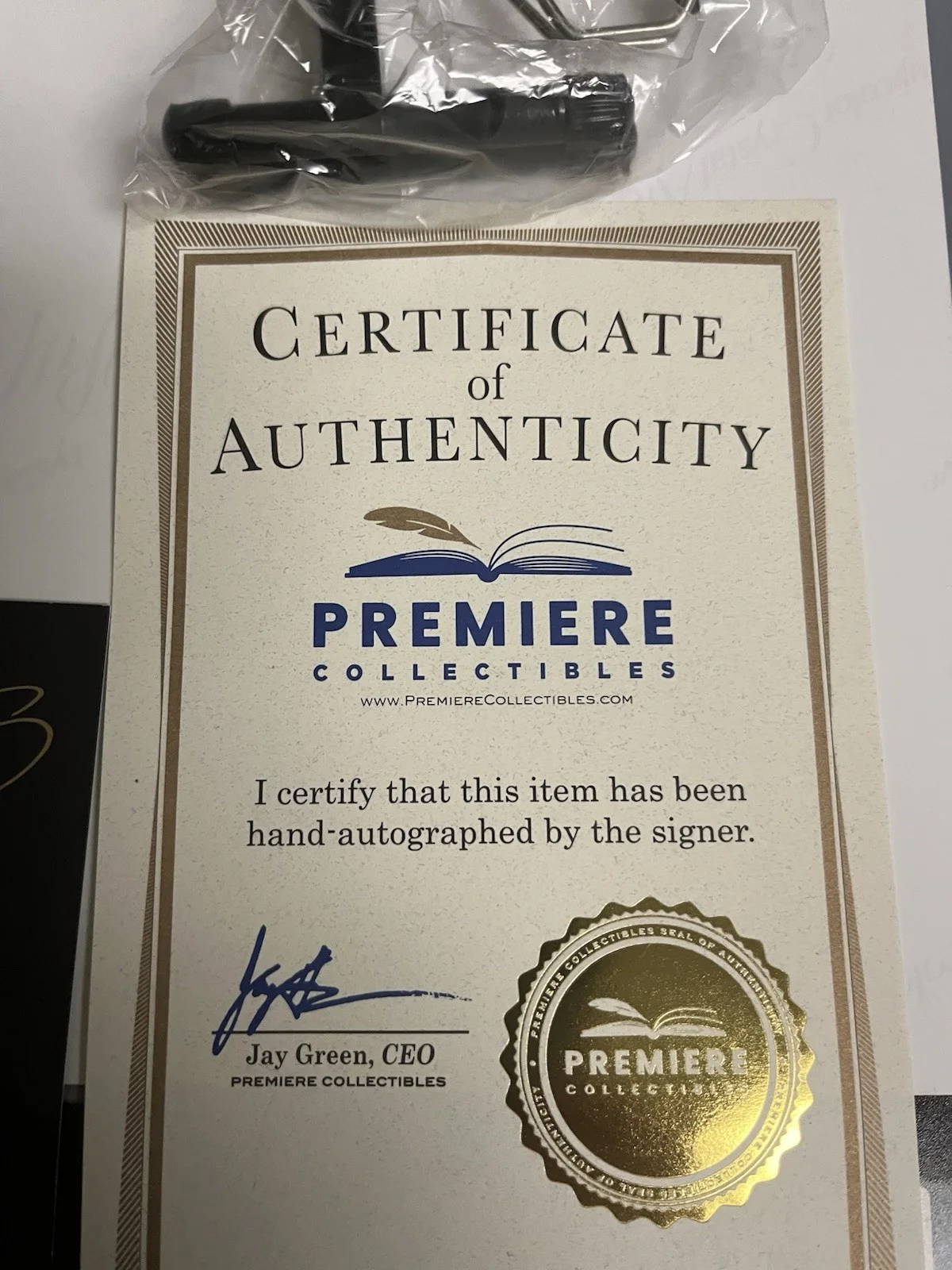 Autographed Billy Gibbons Mini Fur Guitar Premiere Collectibles Signed Limited, image 3