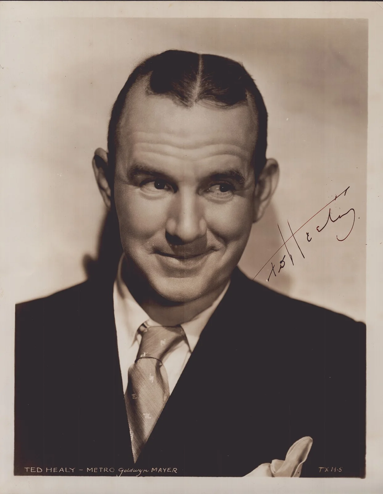 Ted Healy — TED HEALY - PHOTOGRAPH SIGNED CIRCA 1936