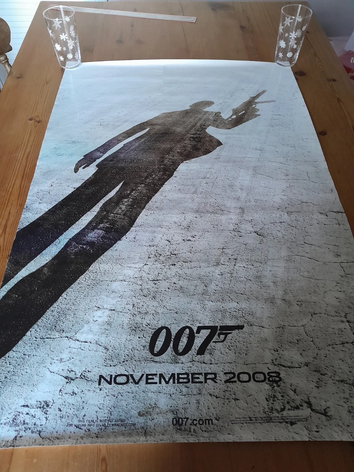 007 Quantum of Solace James Bond Teaser Movie Poster Original 1 Sided Poster, изображение 2