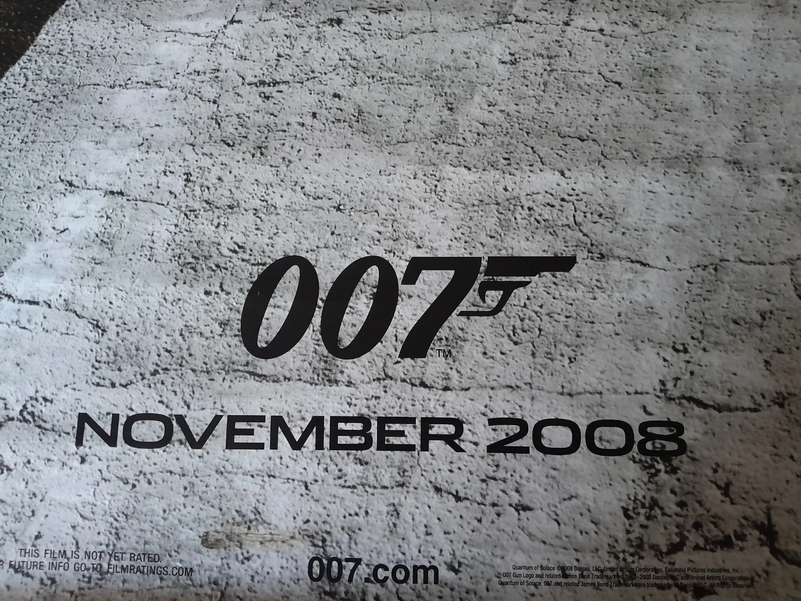 007 Quantum of Solace James Bond Teaser Movie Poster Original 1 Sided Poster, изображение 3