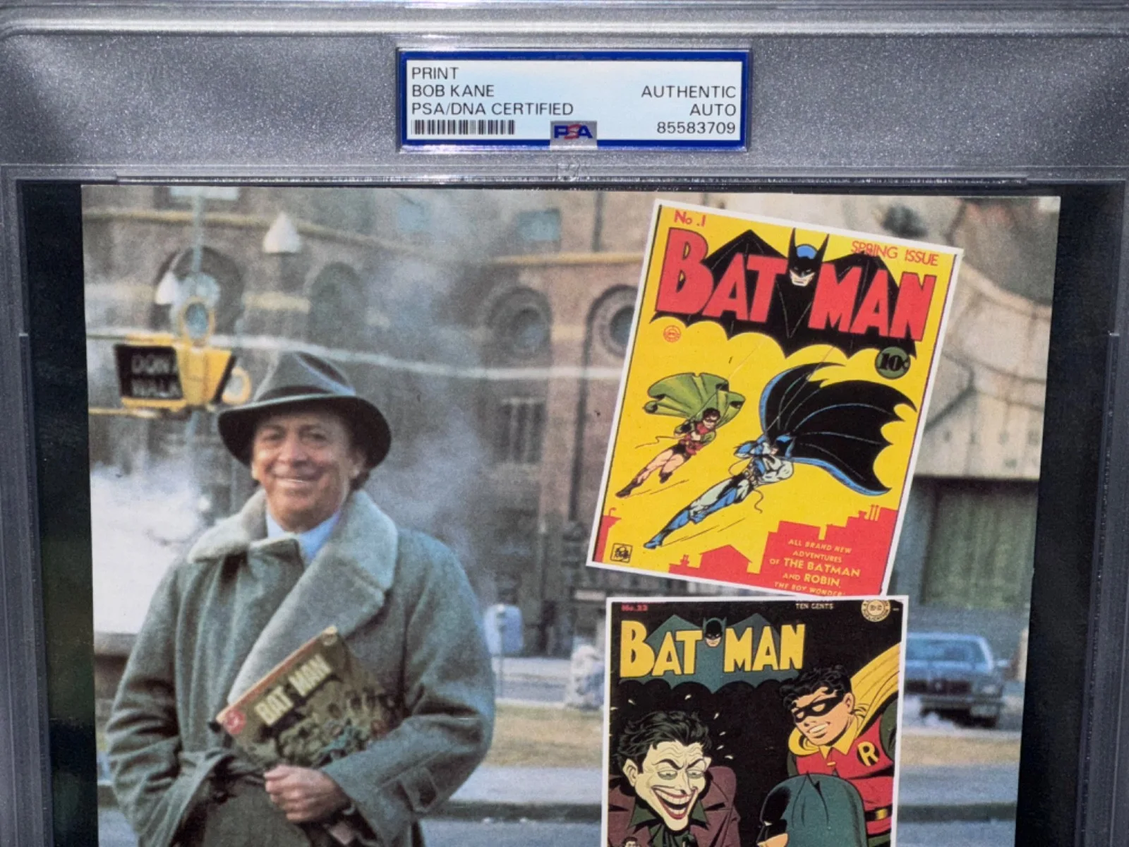 Bob Kane — Signed Bob Kane Photo Batman #1 Creator/Artist Detective DC Comics Auto PSA, image 2