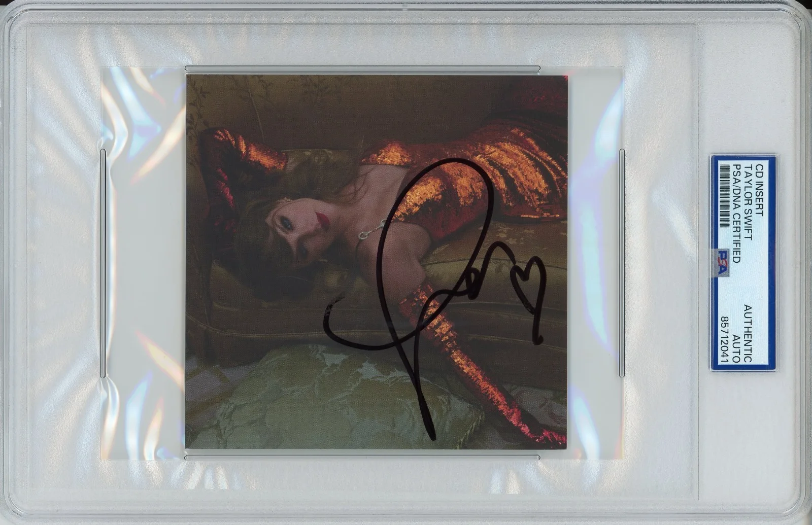 Taylor Swift — Taylor Swift Signed Life of a Showgirl SEXY Photo PSA DNA COA Autograph w/ HEART