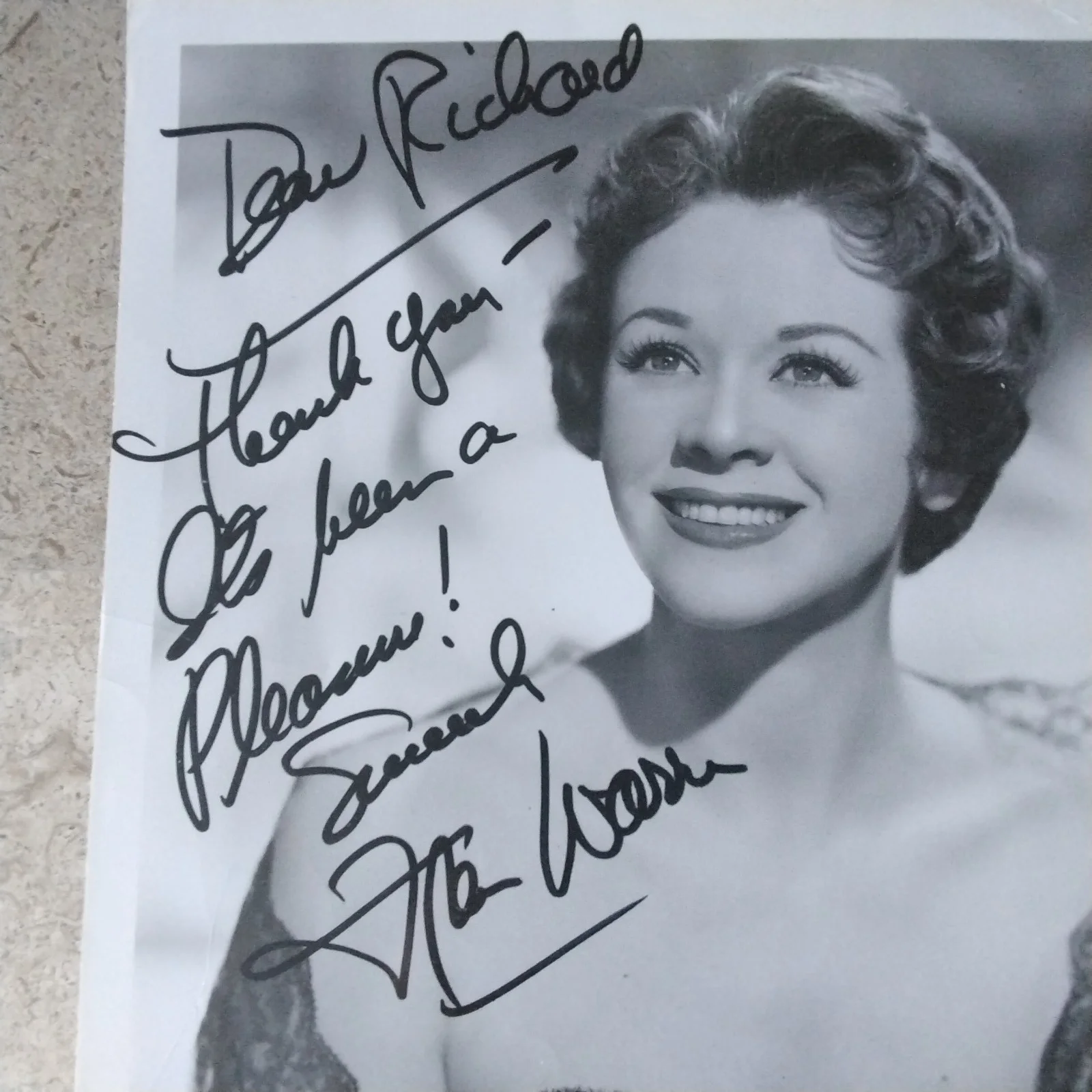 Fran Warren SIGNED Photo 50s Actress Singer It's Anybody's Heart Abbott Costello, изображение 4