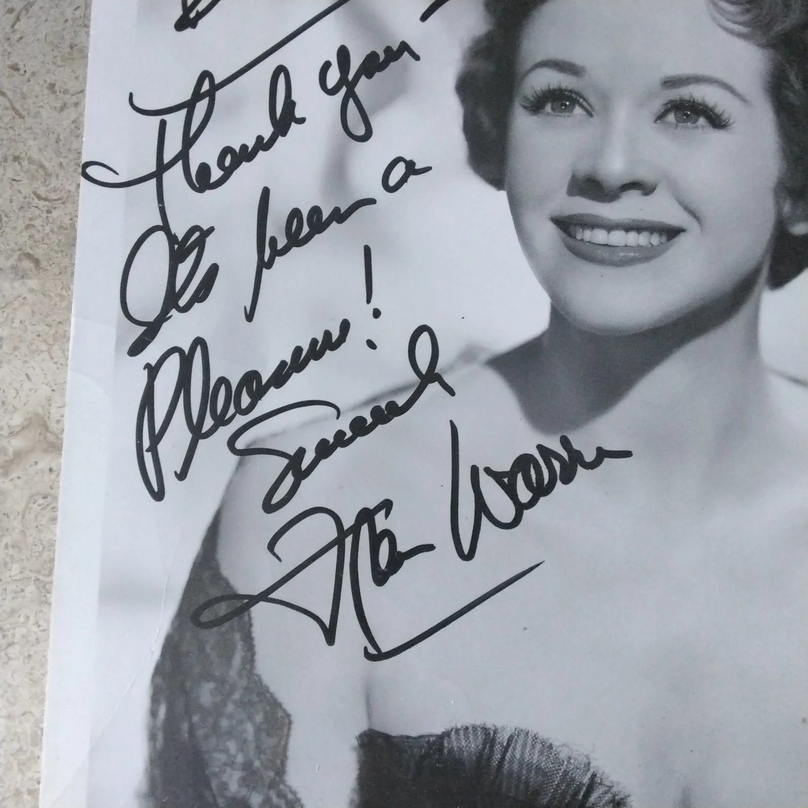 Fran Warren SIGNED Photo 50s Actress Singer It's Anybody's Heart Abbott Costello, изображение 5