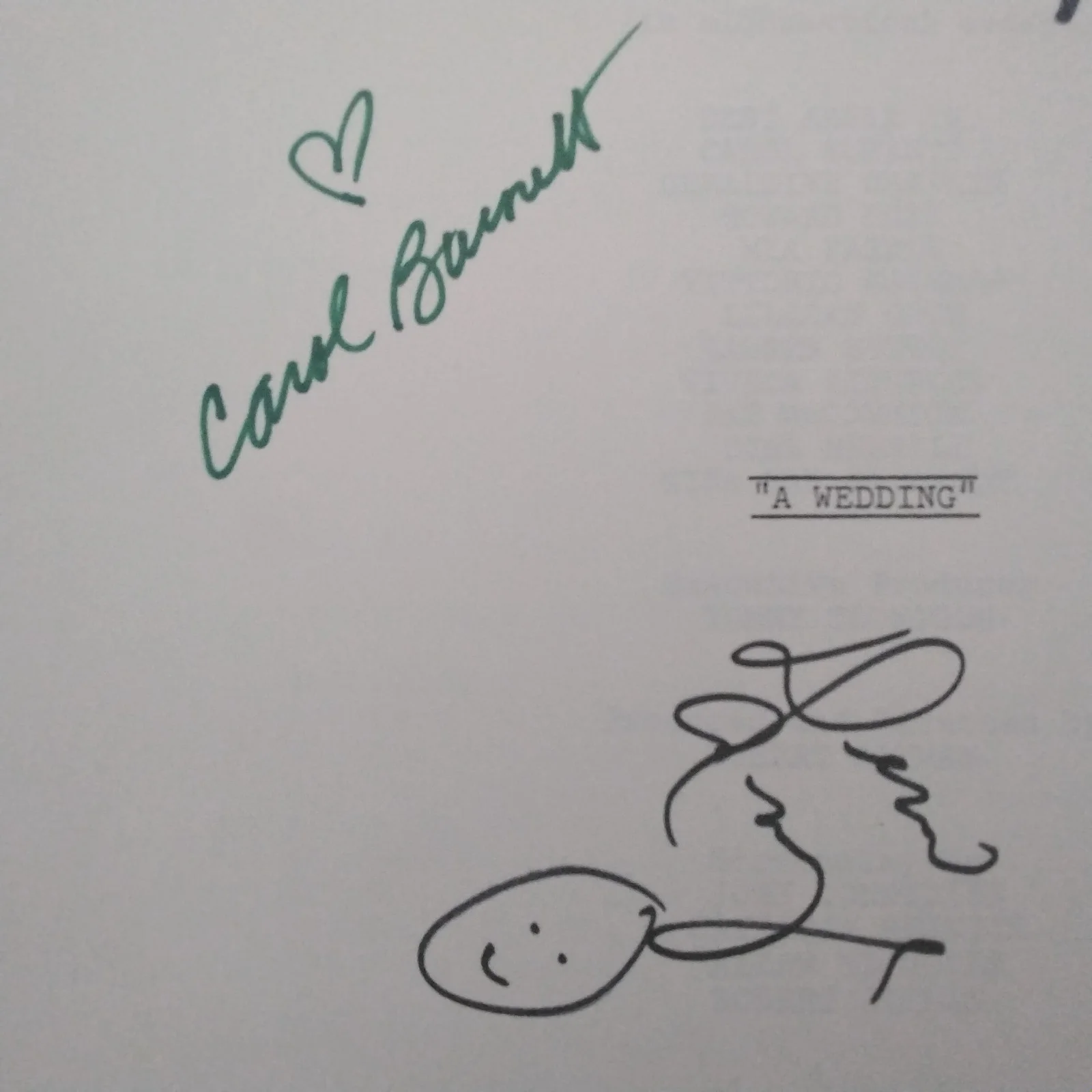 Carol Burnett Desi Arnaz Jr Lauren Hutton SIGNED Page 1978 A Wedding Cast Altman, image 4