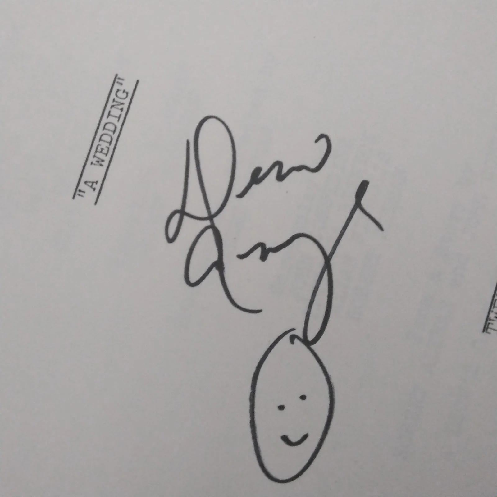 Carol Burnett Desi Arnaz Jr Lauren Hutton SIGNED Page 1978 A Wedding Cast Altman, image 5