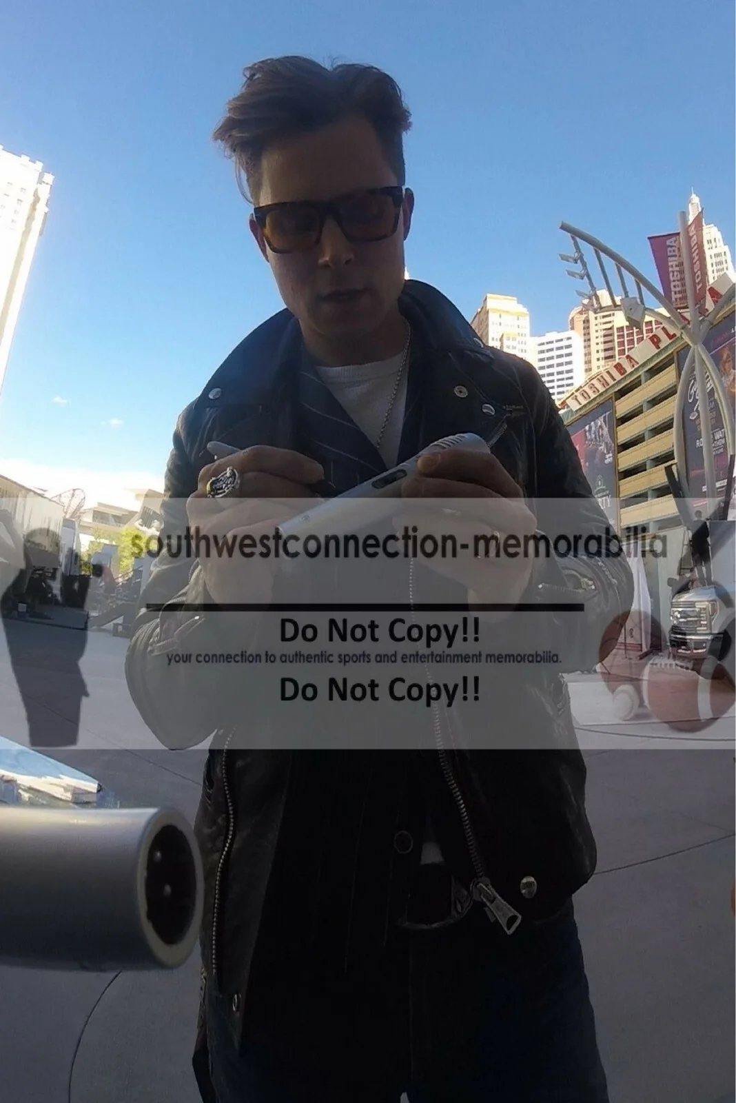 Frankie Ballard Signed Microphone Country Music Autograph COA Exact Proof Photo, image 2